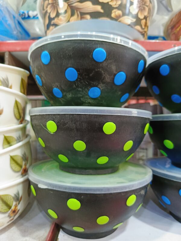 Pack of 3 Plastic Bowl Sets Imported Plastic Bowl Sets 500ml